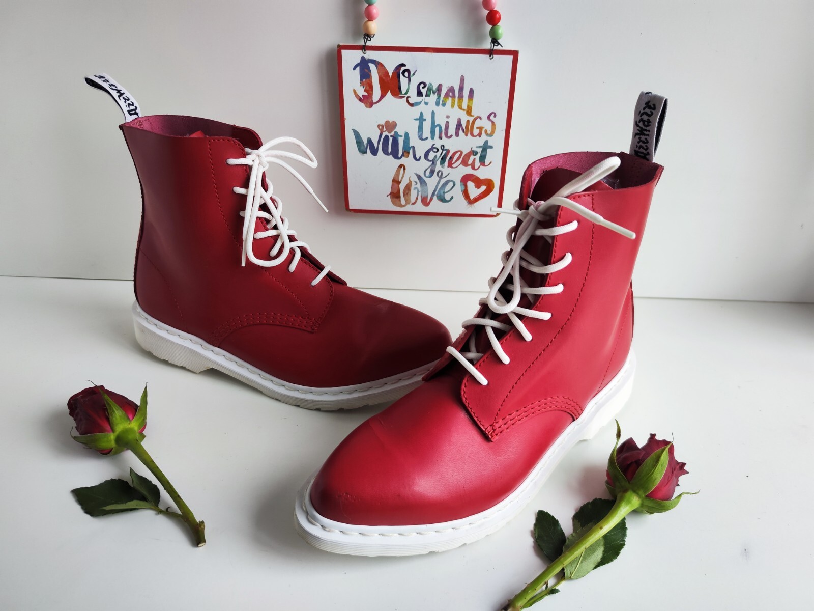 Dr Martens pascal Edith red pointed toe 1460 boot… - image 1