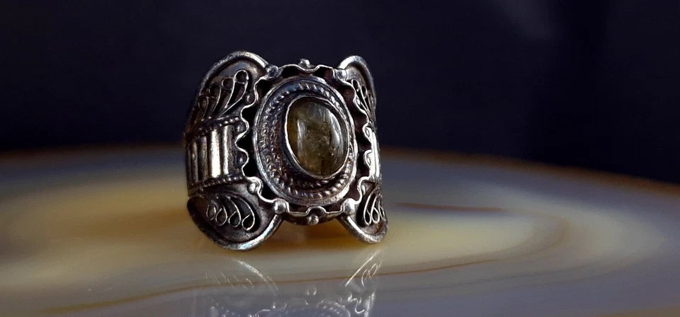 Ring Silber 925 Labradorit 19,8 mm - fabelhaft & extravagant - Bild 3 von 4