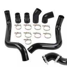 For 2002-2004 Gmc 6.6l Lb7 Duramax Diesel 3 Black Intercooler Pipe Boot Kit