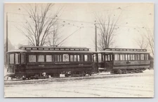 I R C No 3021 & trailer No 1012~Kuhlman Built Cleveland Ohio OH~VTG Postcard