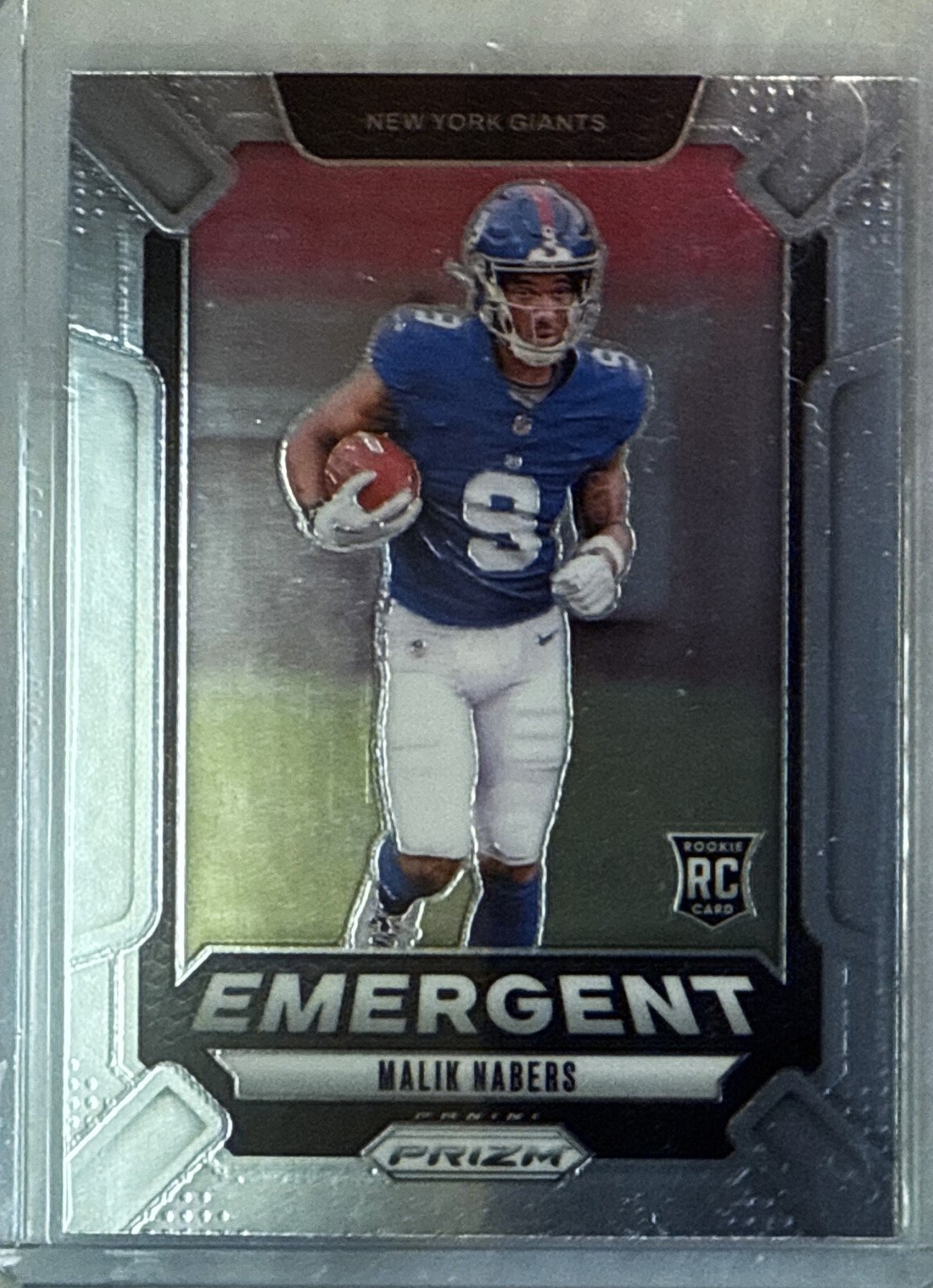 Malik Nabers 2024 Panini Prizm Emergent Insert Rookie Card-#6 New York Giants