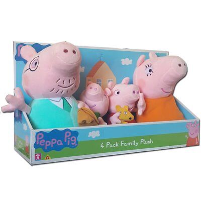 Large Peppa Pig Authentic 50cm 19” George Mummy Daddy Pig Plush Toy Doll