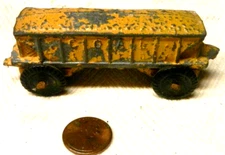 Coal Hopper - Diecast Metal Orange With Plastic Wheels - Floor Toy