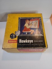 Vintage Kodak Brownie Hawkeye Flash Outfit In Original Box
