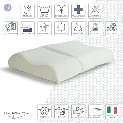 Guanciale - Memory Cervical No Stress - Made in Italy
