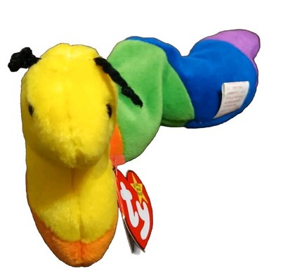 Ty Beanie Baby Inch the Inchworm 9/3/95 Rare Collectible 