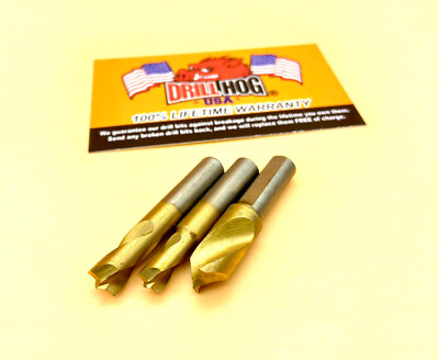 3 Pc Cobalt Spot Weld Drill Bit Set Titanium Cutter Drill Hog  Lifetime Warranty
