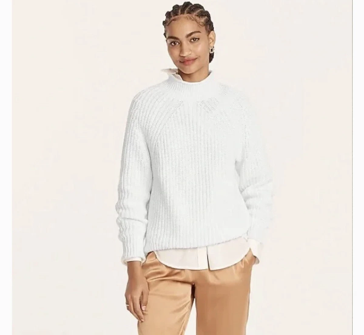 J crew best sale white sweater