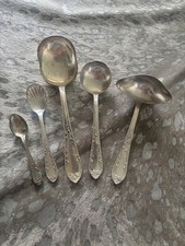5 teiliges Vorlege-Set von Wellner 90er Silber gut erhalten