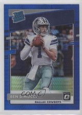 2020 Panini Donruss Optic Rated Rookies Blue Hyper Prizm Ben DiNucci #200 11ur