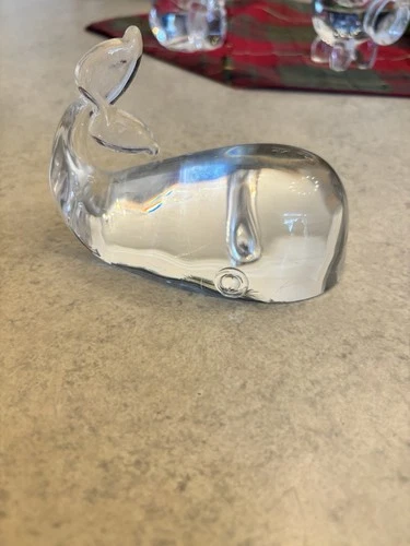 Steuben Glass Humpback Whale Figurine Lloyd Atkins