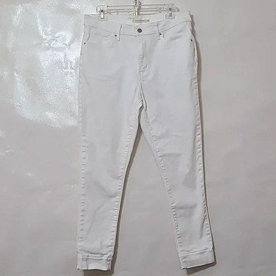 LEVI'S Women's White 721 High Rise Skinny Ankle Stretch Denim Jeans - Size 31