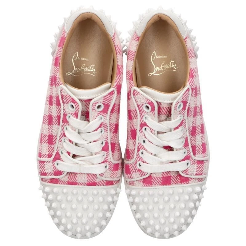 Christian Louboutin Mujer Zapatillas de Corte Alto Blanco × Rosa EU36/US6... - Imagen 4 de 4