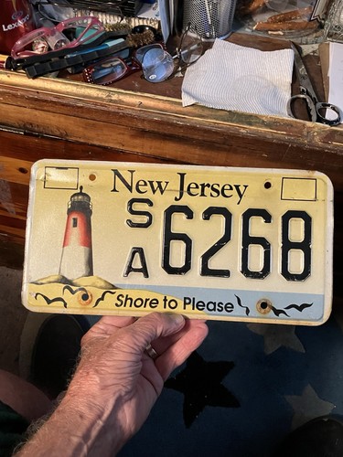 New Jersey Lighthouse Shore To Please License Plate “SA 6268”