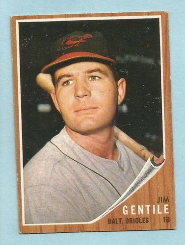 1962 Topps Baseball Jim Gentile #290 Baltimore Orioles EX+