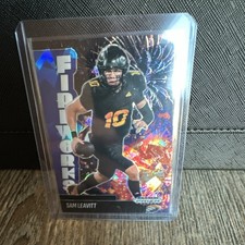 2025 Prizm Black FOTL Sam Leavitt  Fireworks /125 Blue Cracked Ice