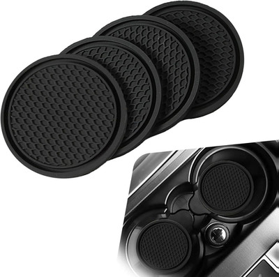 Car Cup Coaster, Universal Non-Slip Cup Holder Coasters for Car, Honeycomb Embed