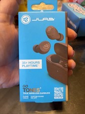 JLab Go Tones Bluetooth Earbuds True Wireless, In-Ear Headphones, Brown