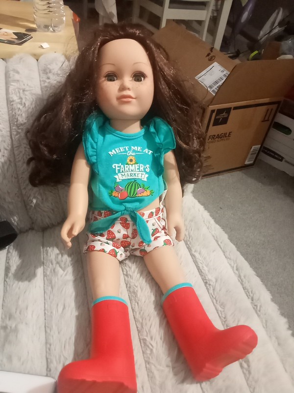 My Life As 18" Poseable Farmer Doll Hair, Brown Eyes Green 5+ NEW