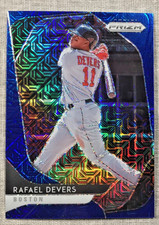 2020 Panini Prizm #173 Rafael Devers Blue Mojo Prizm #67/175 -Boston Red Sox’s..