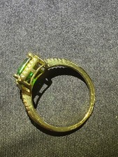 Green Stone Ring Size 8.5