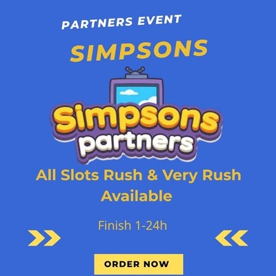 Monopoly Simpsons Partners Event GO Full Carry   Quick Finish mogo