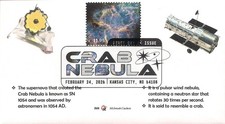 Crab Nebula Priority Stamp FDC with DCP Cancel-  2026- McIntosh Cachets