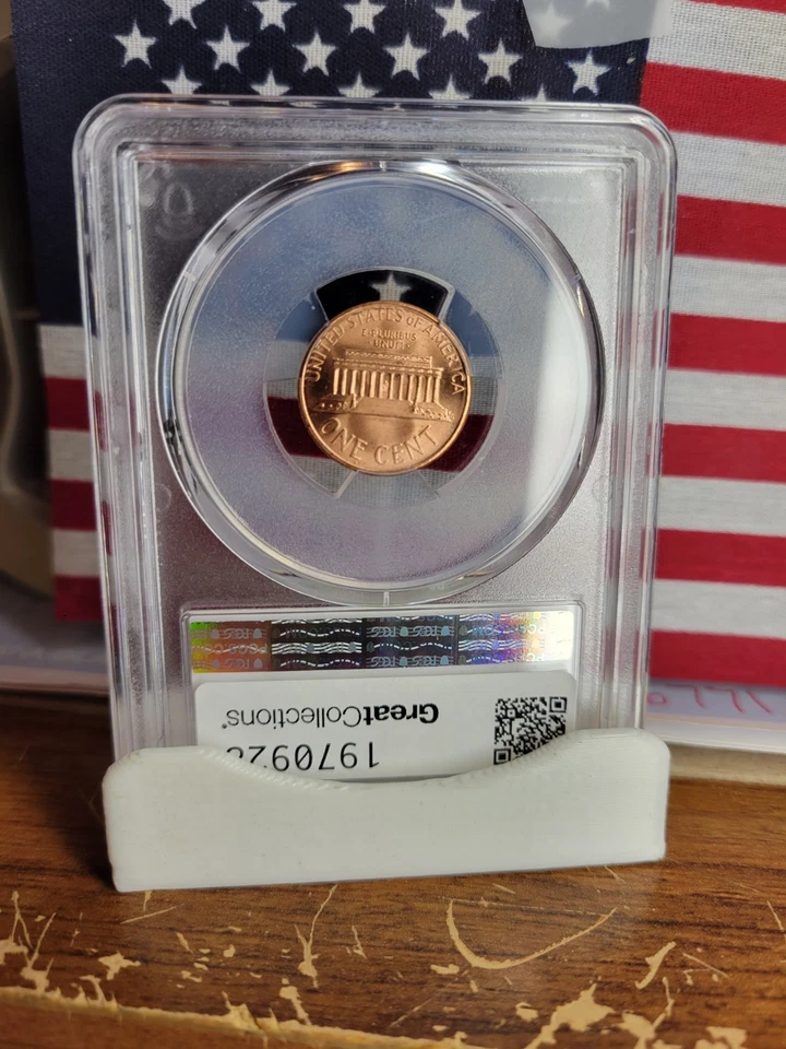 1988 Lincoln Memorial Cent **Flared "G"**  (PCGS  MS66RD)  ""Cartwheel Glare"" - Image 2 of 3