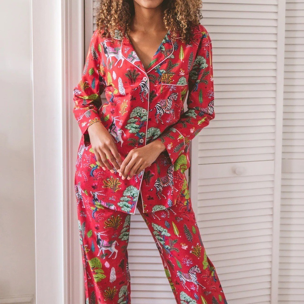 Printfresh Antelope's Forest Long Sleep Set - Rub… - image 3