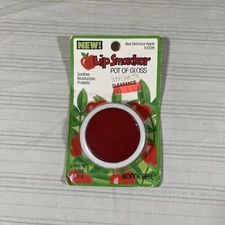Vintage Bonne Bell Lip Smacker Pot of Gloss Red Delicious Apple 51028 NOS