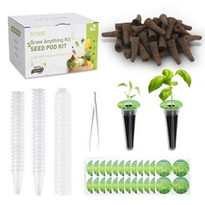 180Pcs Hydroponic Pods Supplies: Grow Anything Kit with 45 Grow Sponges, 45 G... 0.16 per gallon