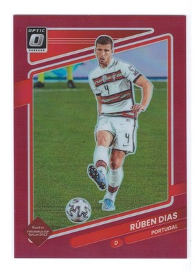 2021-22 Panini Optic Ruben Dias #'d /149 Red Prizm Portugal FREE SHIPPING!!