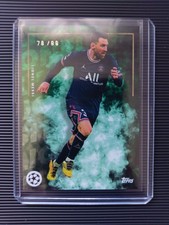 Lionel Messi Green Foil /99 Topps Jose Mourinho Platinum Curated Set 21/22 PSG