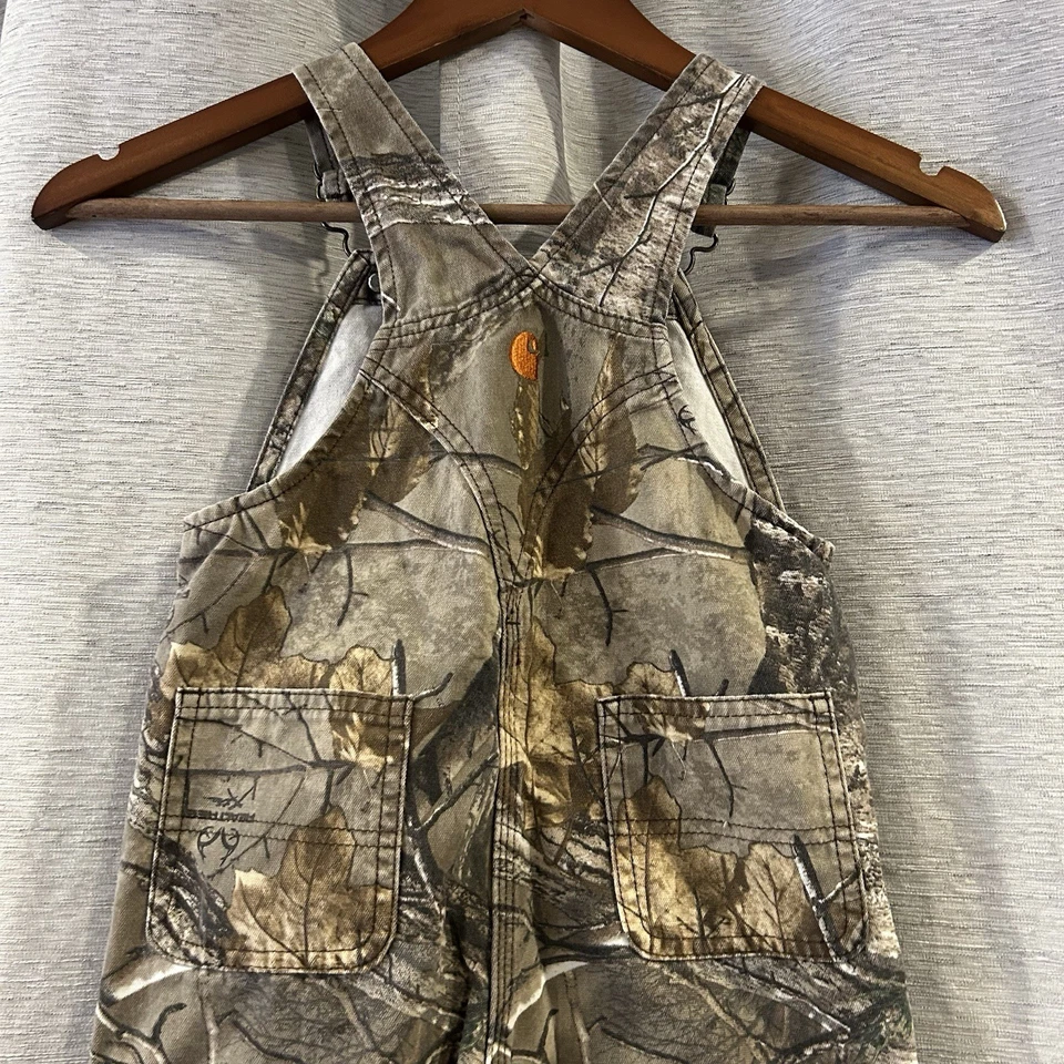 Mono aislante Carhartt Mossy roble camuflaje babero juvenil talla 10 acolchado forrado caza Foto 4 de 4