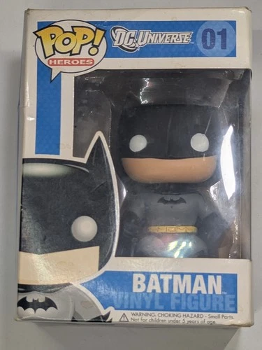 Funko Pop! DC Heroes Batman #01 Blue Box Vaulted Original - JJL 2012 Stamp