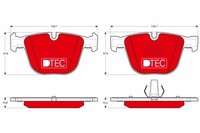 TRW Bremsbelagsatz Scheibenbremse Dtec Cotec GDB1892DTE FüR X5 F86 E71 F85 E72