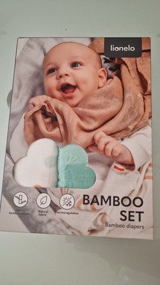 Lionelo Bambus Windeln Bamboo diapers Set 3Stk. 70x70cm  NEU OVP
