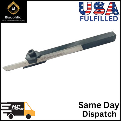 Mini Lathe Cut off 6 mm Square Parting Tool + HSS Blade