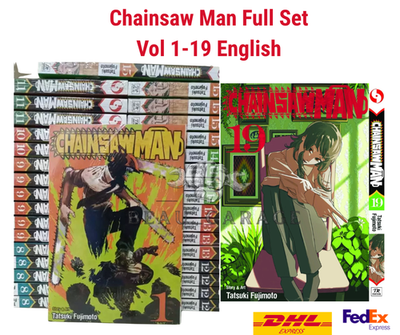 Chainsaw Man Vol 1-19 Manga English Full Set Comic Books New by