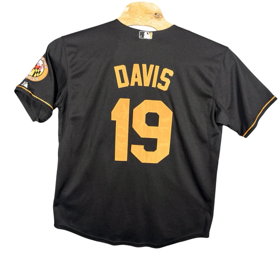 Camiseta de béisbol majestuosa cosida MLB Baltimore Orioles Chris Davis para hombre 48 Foto 2 de 4
