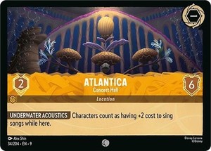 Disney Lorcana Fabled - 34 Atlantica Concert Hall, Common COLD FOIL