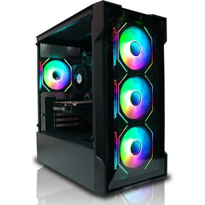 RTX 3050 8GB Gaming PC i7 6700 16GB DDR4 512GB SSD 2TB HDD Windows 11 Bolt Schwarz