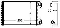 Mahle WäRmetauscher Innenraumheizung AH 59 000S FüR Fiat Punto 16V 188 233 235