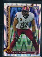 2025 Topps Chrome RayWave Refractor Bobby Wagner