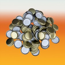 Pack Of 100 Gold Crown Caps For Beer Bottles and Crafts