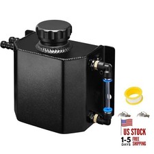 Radiator Overflow Tank, Coolant Radiator Tank, Expansion Tank Recovery 1L Black
