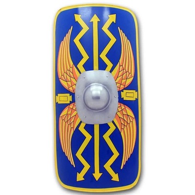 28'' In. Roman Shield Legionary Scutum Shield 18 Gauge Steel Medieval Armor