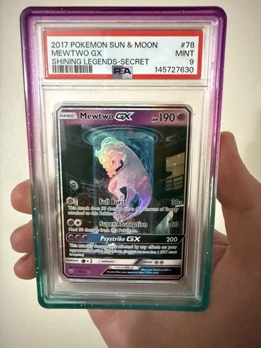 Mewtwo GX 78/73 Shining Legends.     PSA 9  (guard included)