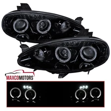 Smoke Projector Headlights Fits 2001-2005 Mazda Miata MX5 LED Halo Lamps 01-05
