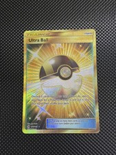 Pokémon TCG Ultra Ball Sole e Luna 161/149 Holo Secret Carta Rara LP